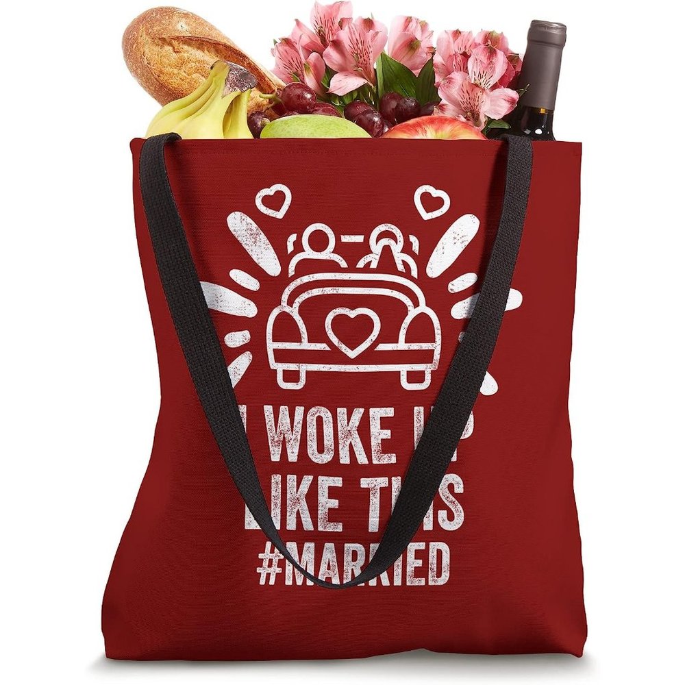 I Woke Up Like This Married Beach Shopper Tote Bag